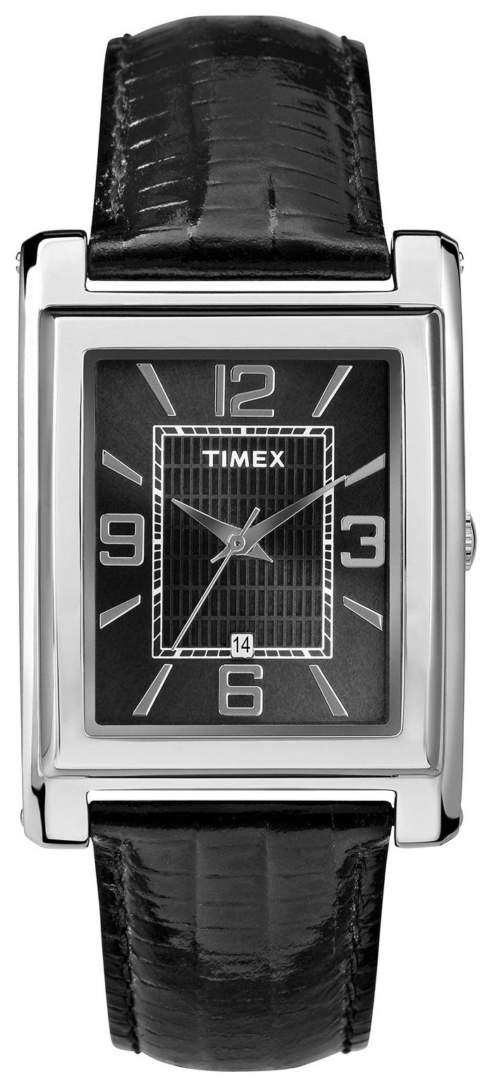 Timex Classic Herrklocka T2P517 Svart/Läder - Timex