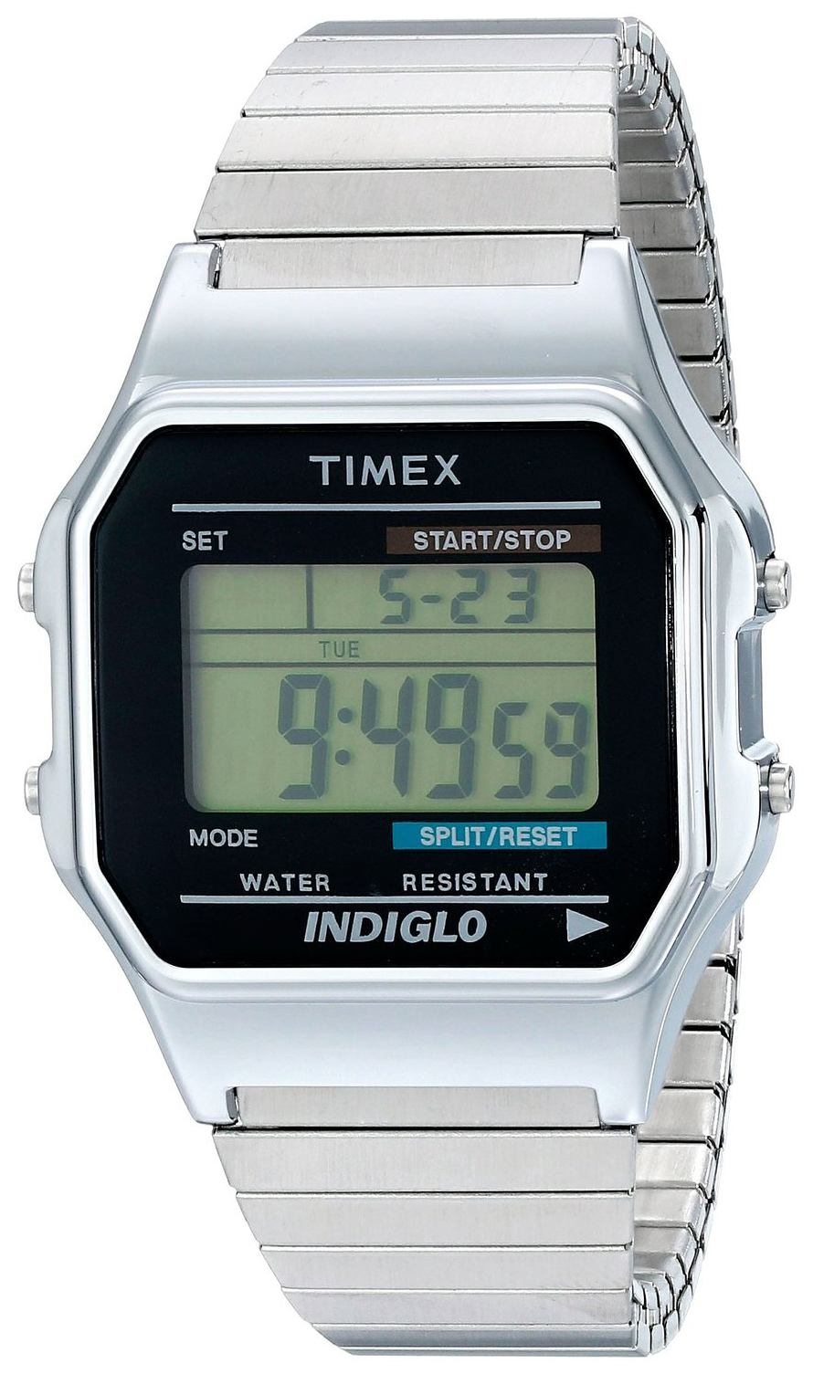 Timex Classic Herrklocka T78587 LCD/Stål
