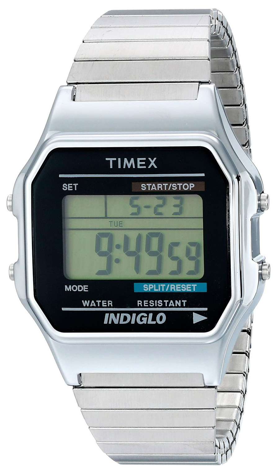 Timex Easy Reader Herrklocka T78587D7 LCD/Stål