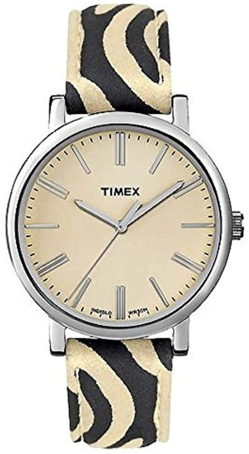 Timex 99999 TW2P69700 Champagnefärgad/Läder Ø38 mm - Timex