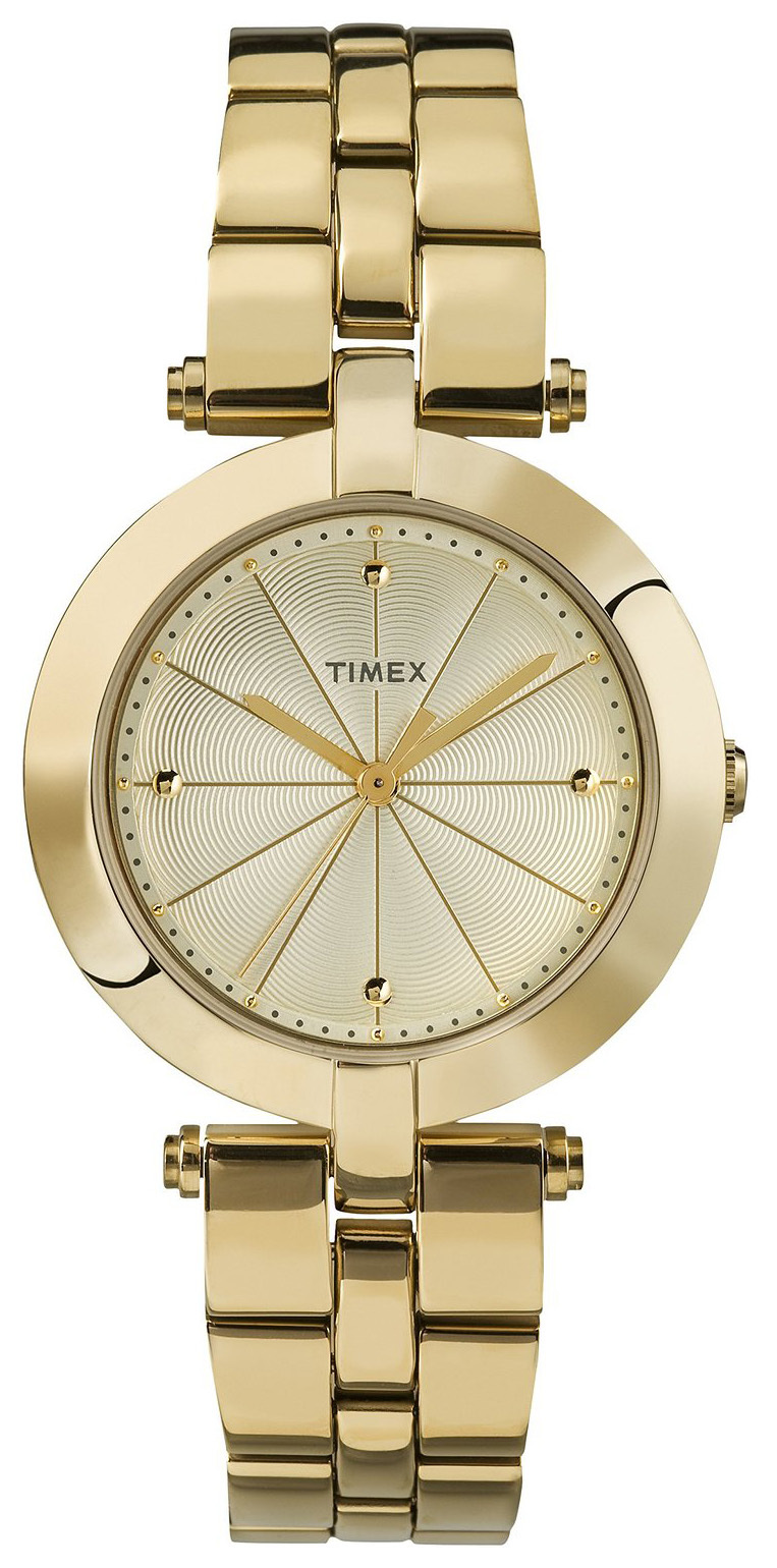 Timex Classic Damklocka TW2P79200 Champagnefärgad/Gulguldtonat stål Ø32 - Timex