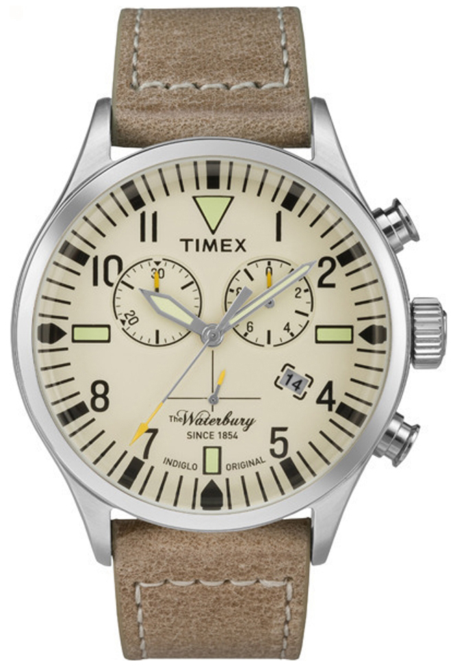 Timex 99999 Herrklocka TW2P84200 Beige/Läder Ø38 mm
