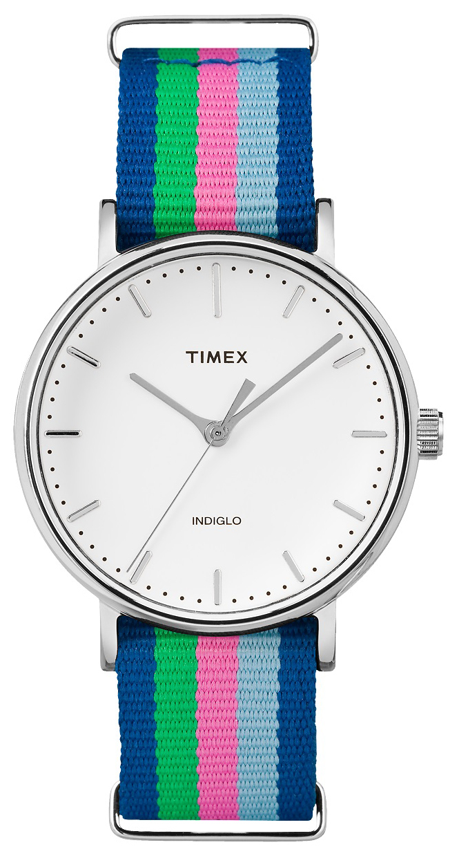 Timex Weekender TW2P91700 Vit/Stål Ø37 mm