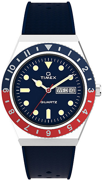 Timex TW2V32100 Q Blå/Gummi Ø38 mm - Timex