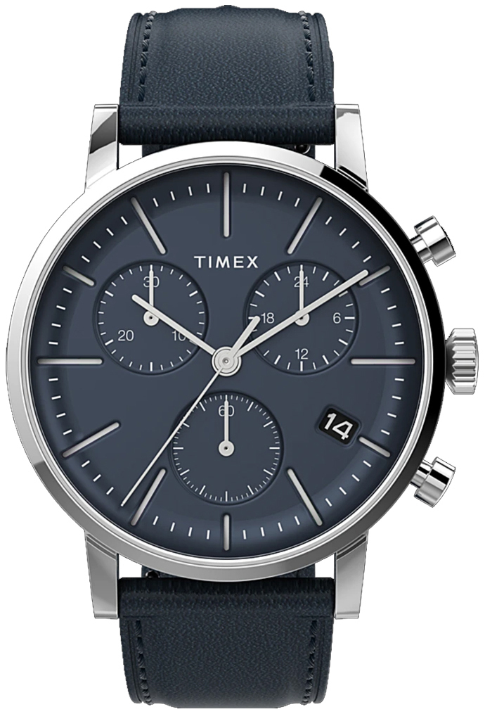 Timex TW2V36800 Midtown Blå/Läder Ø40 mm - Timex