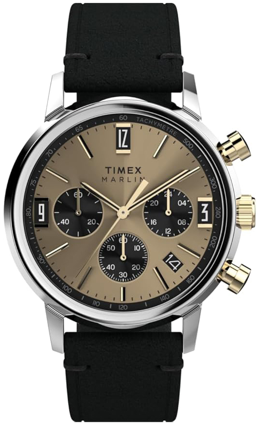 Timex Herrklocka TW2W60300 Marlin Beige/Läder Ø40 mm - Timex