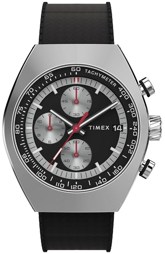Timex Herrklocka TW2W64500 Legacy Svart/Gummi - Timex