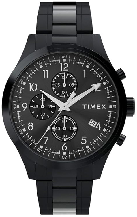 Timex Herrklocka TW2Y01600 Trend Svart/Stål Ø43 mm - Timex