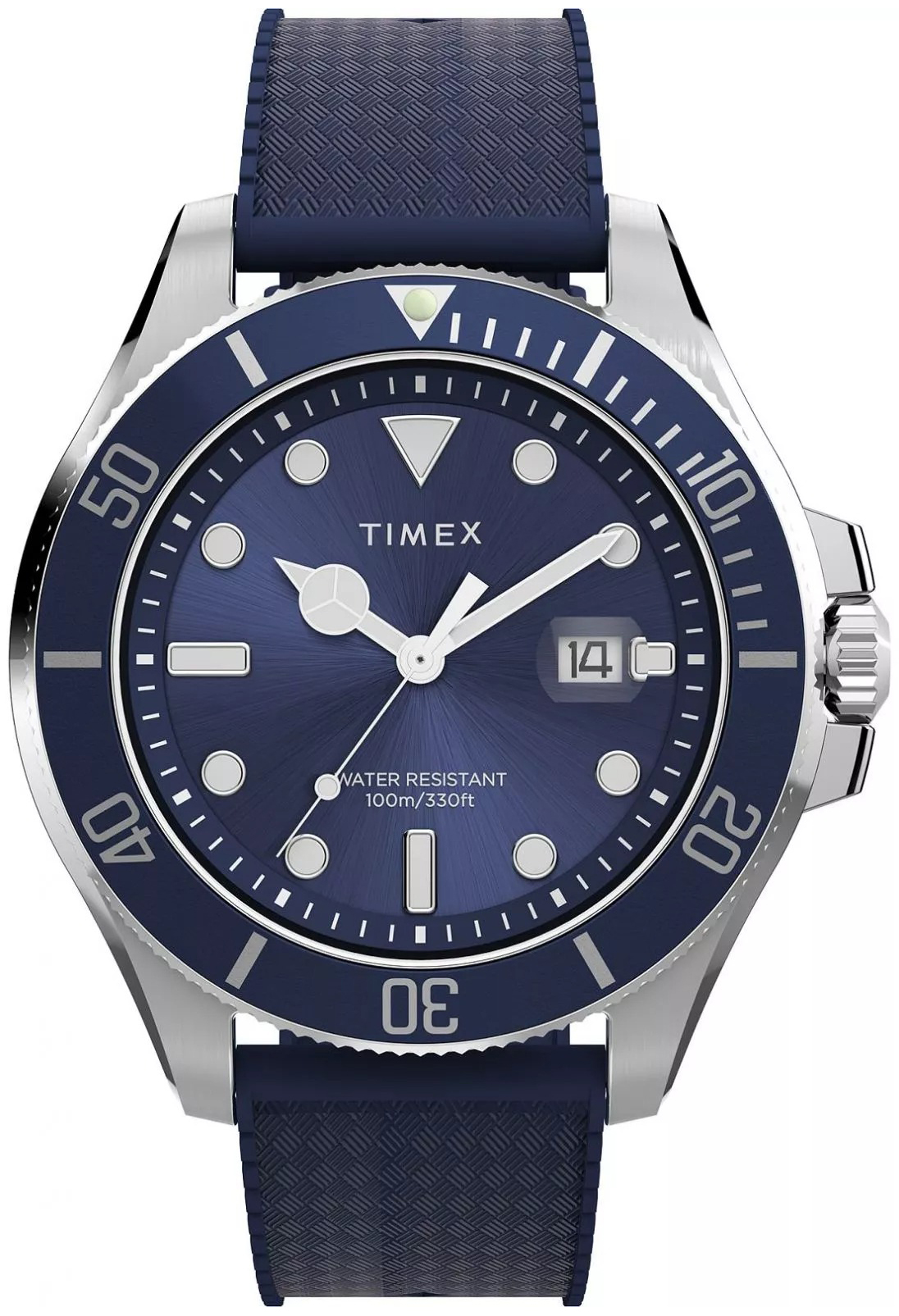 Timex Herrklocka TW2Y05000 Harborside Blå/Gummi Ø43 mm - Timex