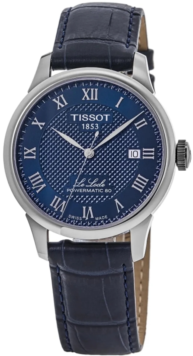 Tissot Herrklocka T006.407.16.043.00 Le Locle Bl&aring;/L&auml;der &Oslash;39.3 mm