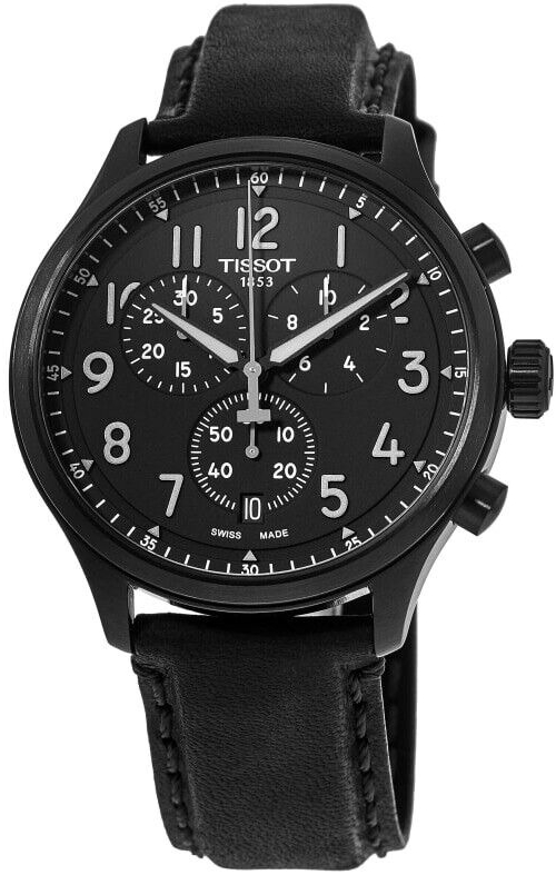 Tissot Herrklocka T116.617.36.052.00 T-Sport Svart/Läder Ø45 mm - Tissot