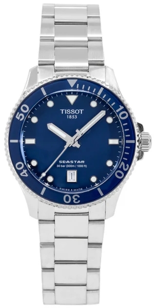 Tissot Herrklocka T120.410.11.041.00 Seastar 1000 Bl&aring;/St&aring;l &Oslash;40 mm
