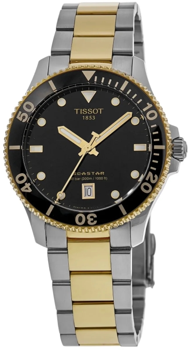 Tissot Herrklocka T120.410.22.051.00 T-sport Seastar Svart/Guldtonat - Tissot