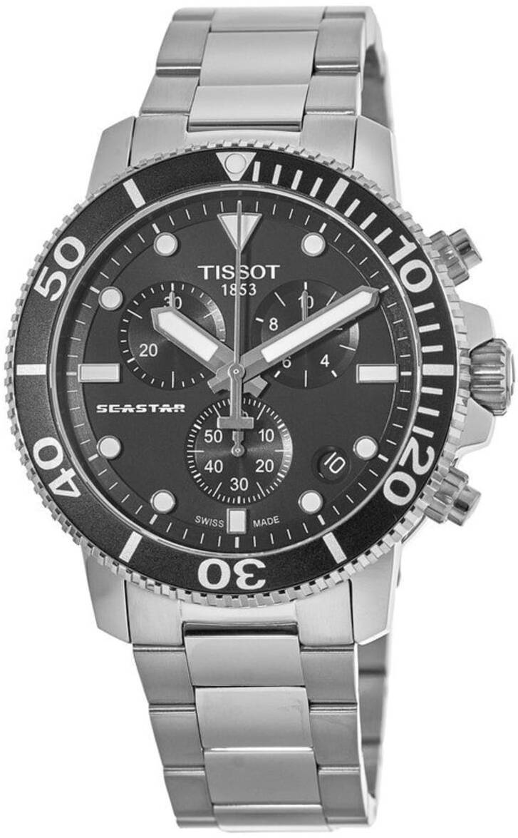Tissot Herrklocka T120.417.11.051.00 Seastar 1000 Svart/Stål Ø45.5 - Tissot