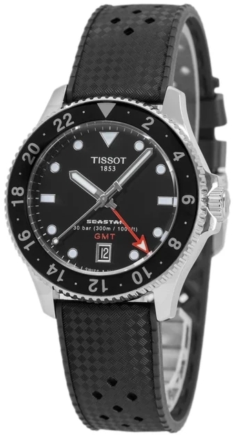 Tissot Herrklocka T120.852.17.051.00 Seastar Svart/Gummi &Oslash;40 mm
