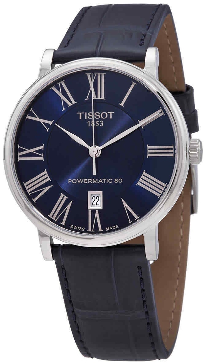 Tissot Herrklocka T122.407.16.043.00 Carson Blå/Läder Ø40 mm