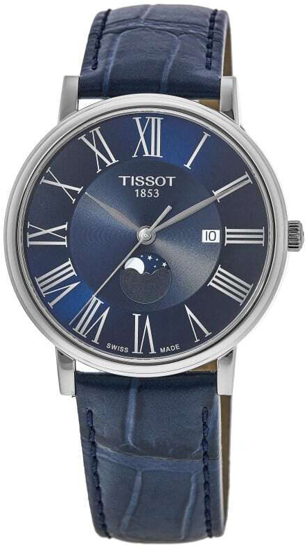 Tissot Herrklocka T122.423.16.043.00 Carson Blå/Läder Ø40 mm - Tissot