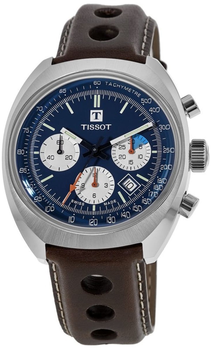 Tissot Herrklocka T124.427.16.041.00 Heritage Blå/Läder Ø43 mm - Tissot