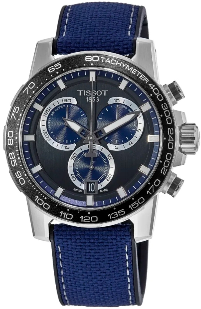 Tissot Herrklocka T125.617.17.051.03 Supersport Svart/Gummi Ø45.5 mm - Tissot