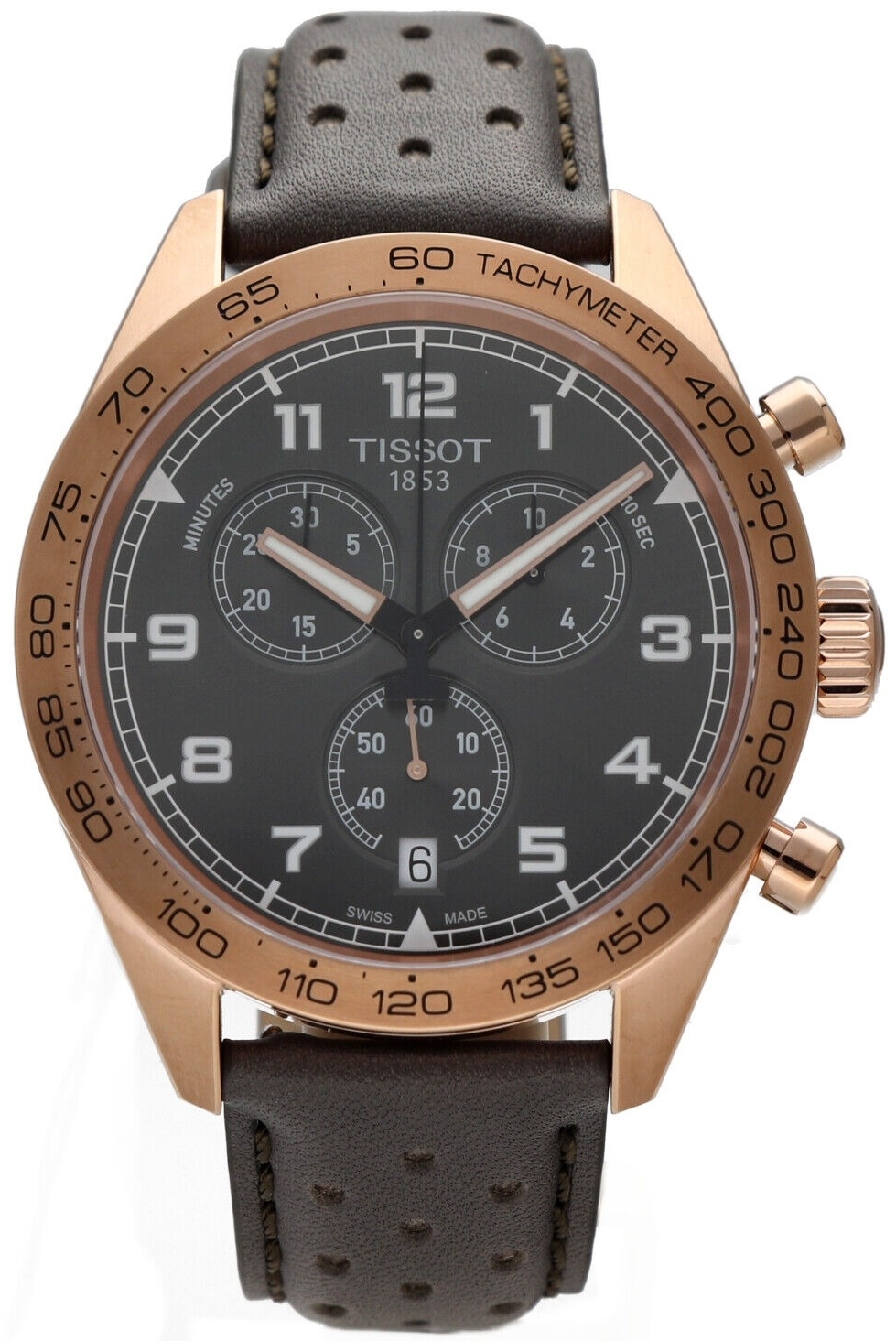 Tissot Herrklocka T131.617.36.082.00 Prs 516 Svart/Läder Ø45 mm - Tissot