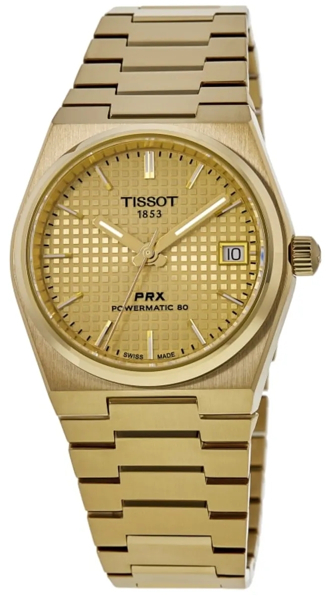 Tissot Damklocka T137.207.33.021.00 PRX Guldtonad/Guldtonat stål - Tissot