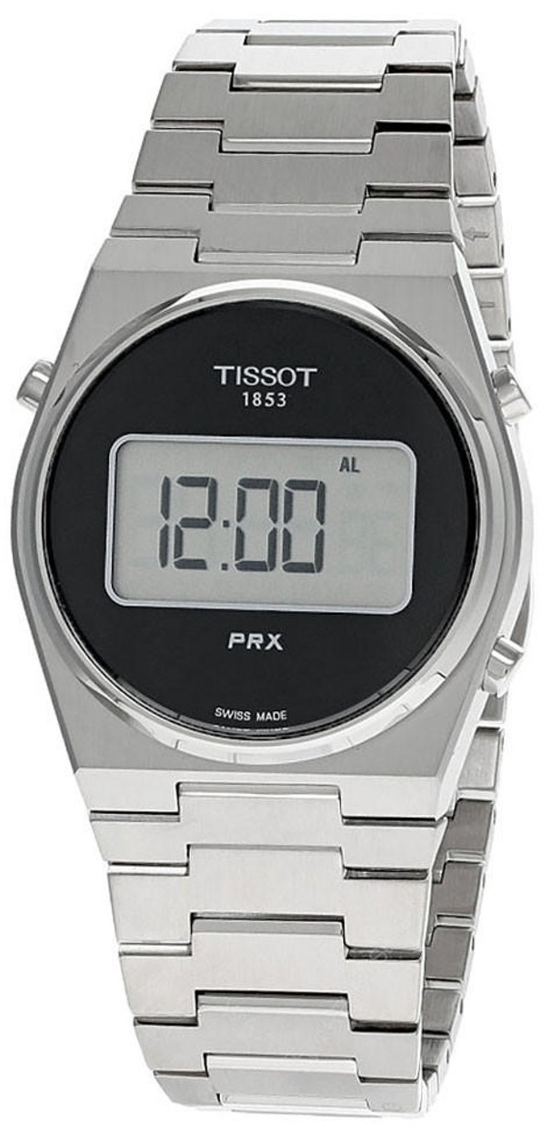 Tissot Damklocka T137.263.11.050.00 PRX Digital Svart/Stål Ø35 mm - Tissot