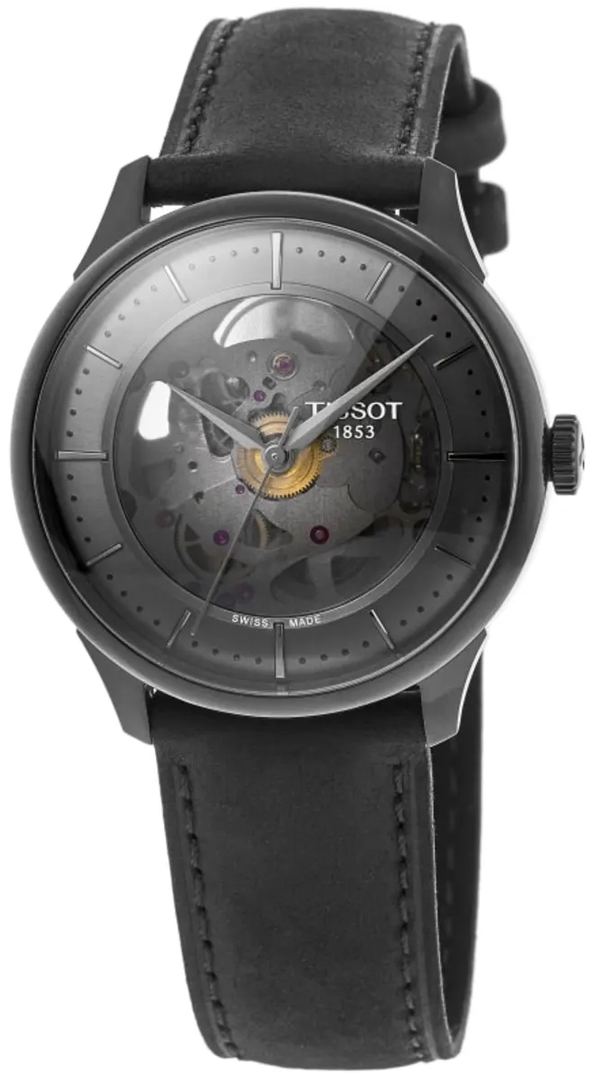 Tissot Herrklocka T139.836.36.441.00 Chemin Des Tourelles Gr&aring;/L&auml;der