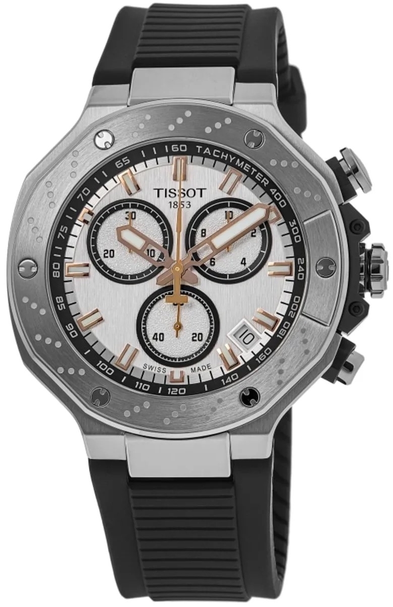 Tissot Herrklocka T141.417.17.011.00 T-Sport Vit/Gummi Ø45 mm - Tissot