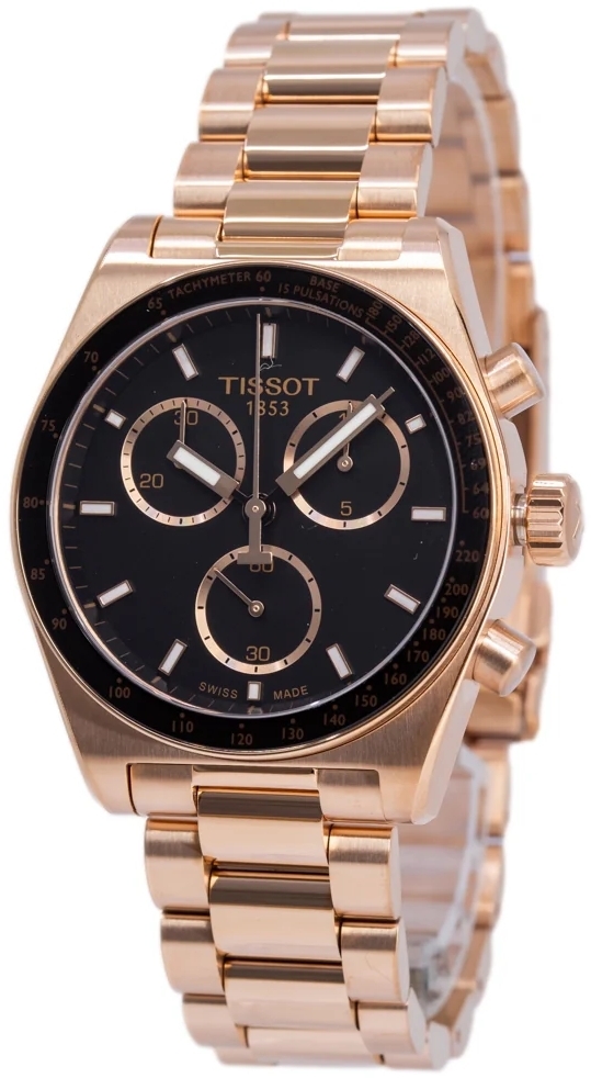 Tissot Herrklocka T149.417.33.051.00 PR516 Svart/Roséguldstonat - Tissot