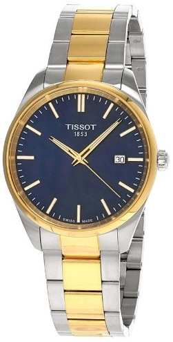 Tissot Herrklocka T150.410.22.041.00 T-Classic Pr 100 Blå/Guldtonat - Tissot
