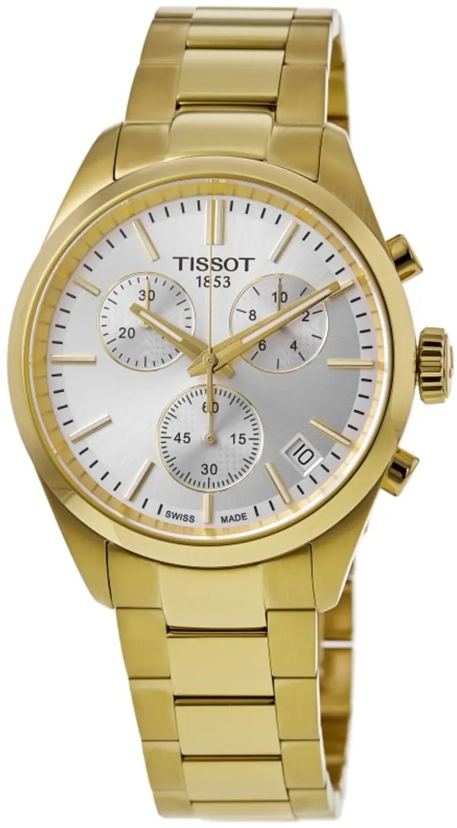 Tissot Herrklocka T150.417.33.031.00 PR 100 Silverf&auml;rgad/Guldtonat