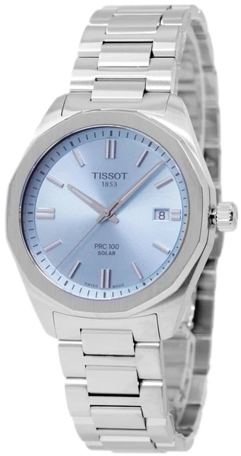Tissot Herrklocka T151.422.11.351.00 PRC 100 Solar Bl&aring;/St&aring;l &Oslash;39 mm