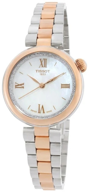 Tissot Damklocka T152.010.22.118.00 T-Classic Vit/Ros&eacute;guldstonat