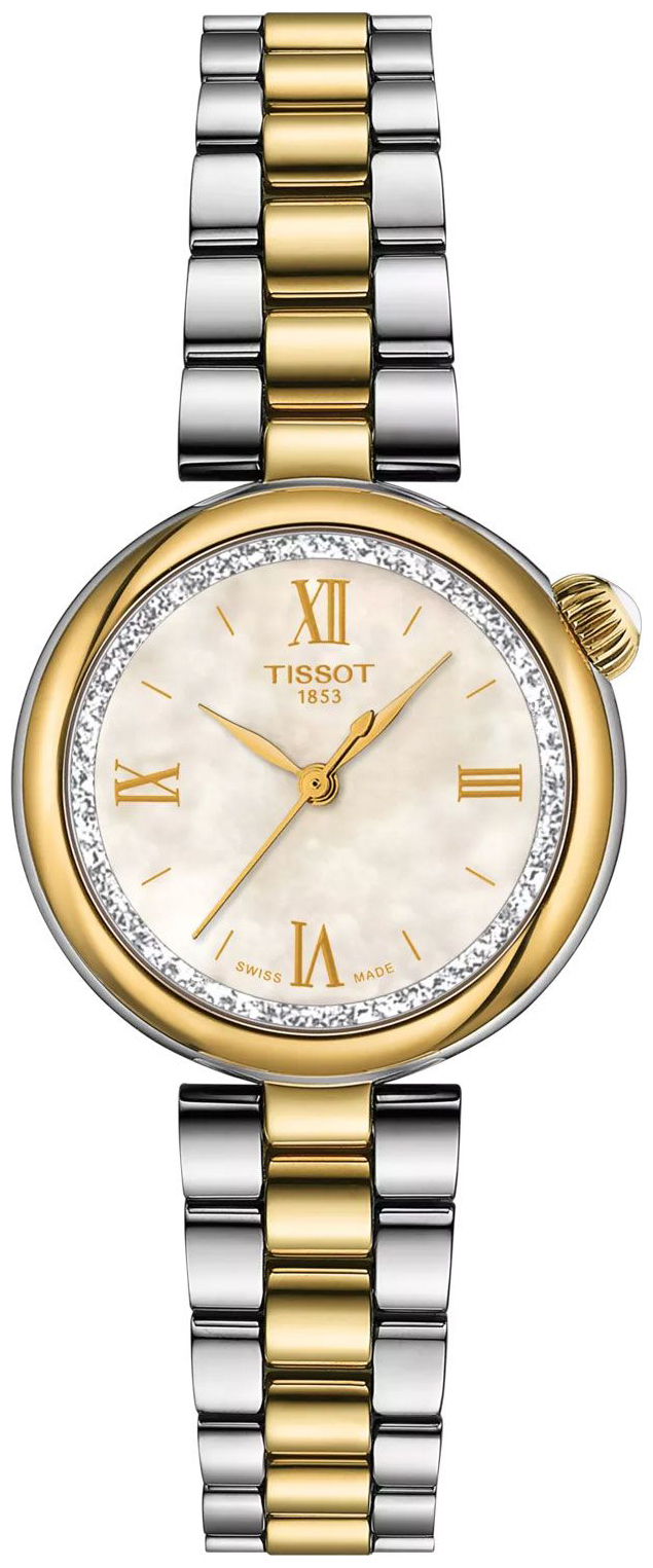 Tissot Damklocka T152.010.22.118.01 Desir Vit/Gulguldtonat st&aring;l &Oslash;28