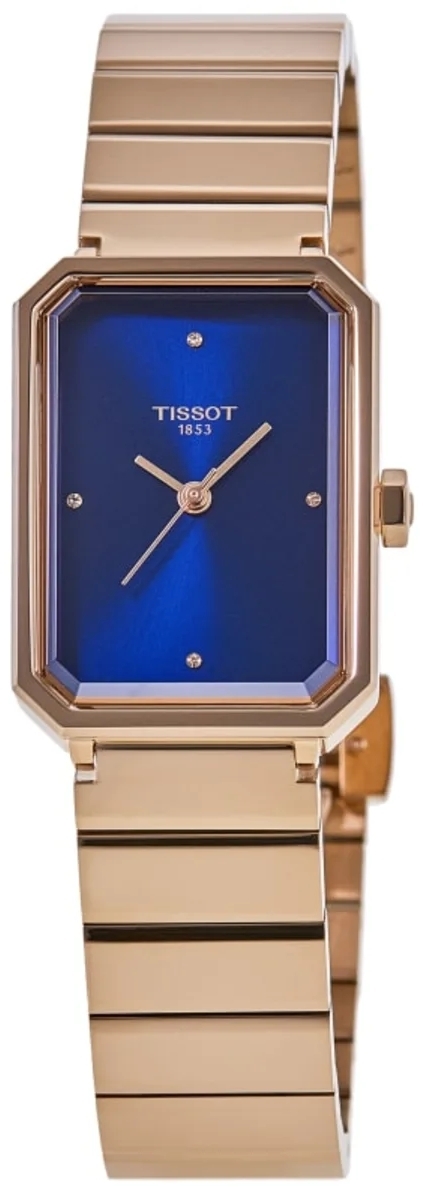 Tissot Damklocka T160.110.33.046.00 SRV Bl&aring;/Ros&eacute;guldstonat st&aring;l