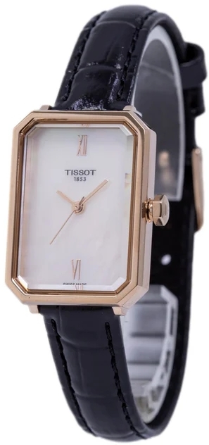 Tissot Damklocka T160.110.36.113.00 SRV Vit/L&auml;der 30x21.8 mm