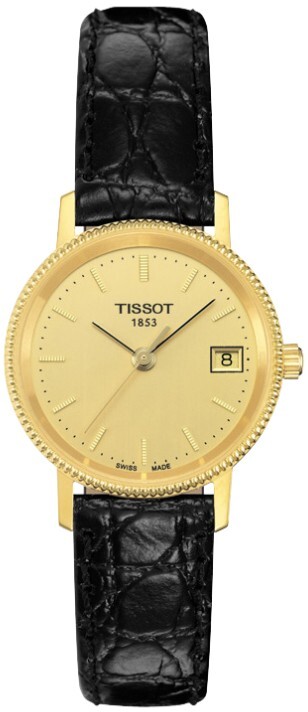 Tissot T-Gold Damklocka T71.3.115.21 Champagnefärgad/Läder Ø24 mm