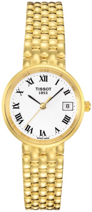 Tissot T-Gold Damklocka T73.3.108.13 Vit/18 karat gult guld Ø24 mm - Tissot