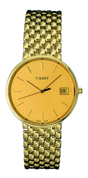 Tissot T-Gold Herrklocka T73.3.403.21 Champagnefärgad/18 karat gult guld
