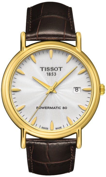 Tissot T-Gold Herrklocka T907.407.16.031.00 Silverfärgad/Läder Ø40 mm - Tissot