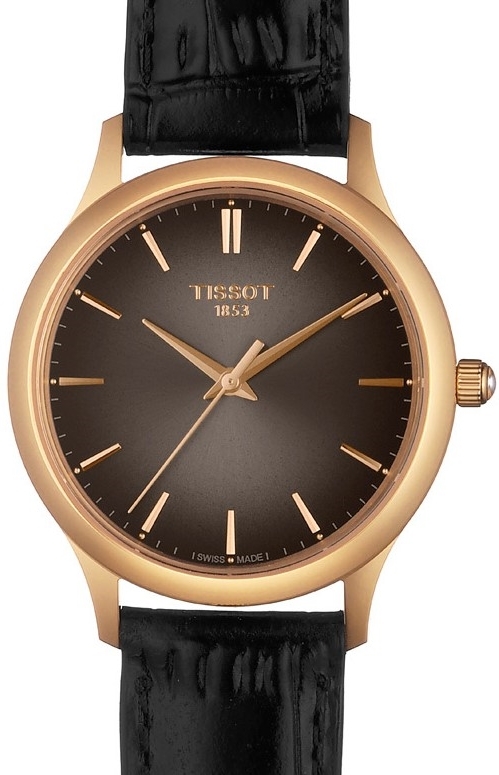 Tissot Damklocka T926.210.76.061.00 T-Gold Grå/Läder Ø32 mm - Tissot