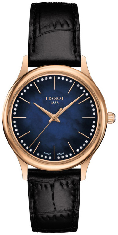 Tissot Damklocka T926.210.76.131.00 T-Gold Blå/Läder Ø31.8 mm - Tissot