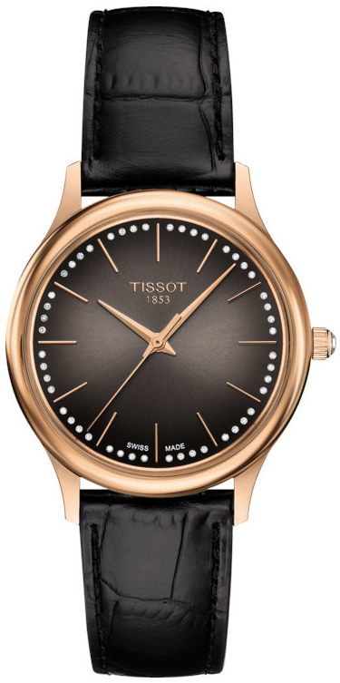 Tissot Damklocka T926.210.76.291.00 T-Gold Grå/Läder Ø31.8 mm - Tissot