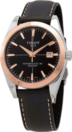 Tissot Herrklocka T927.407.46.051.00 T-Gold Svart/Läder Ø40 mm - Tissot