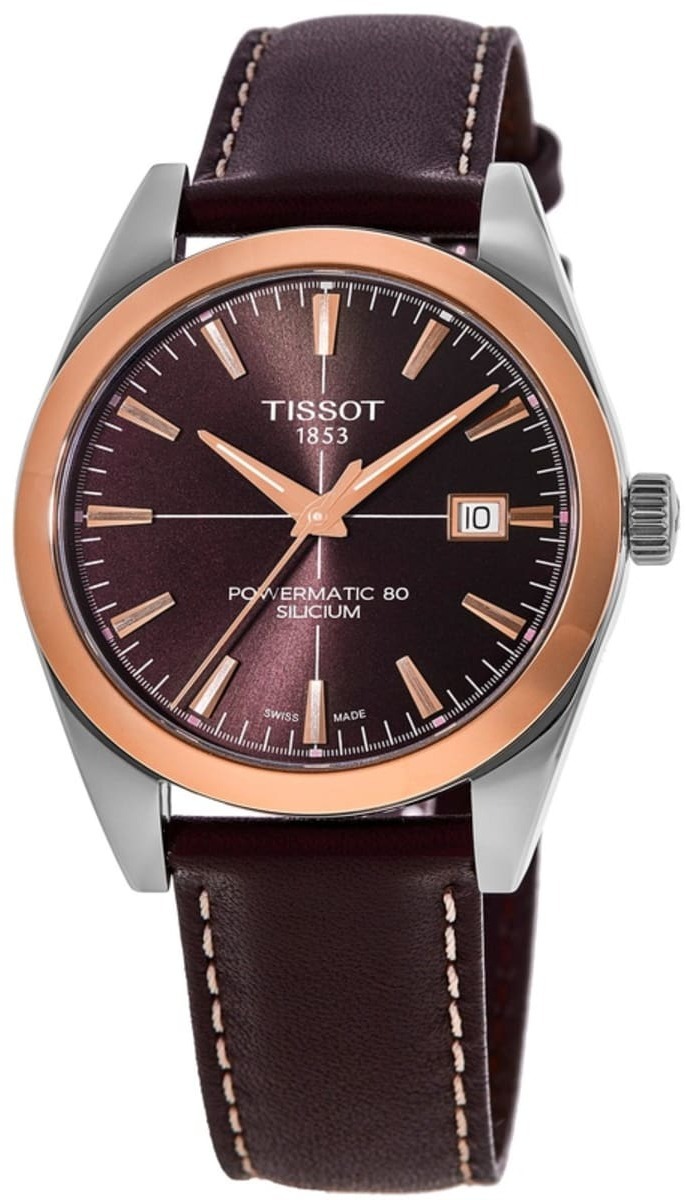 Tissot Herrklocka T927.407.46.291.00 T-Gold Brun/Läder Ø40 mm - Tissot