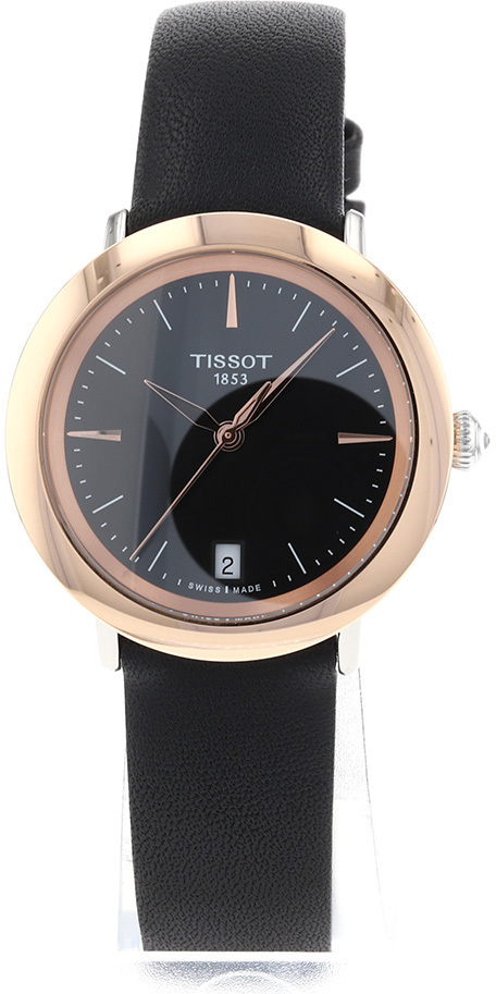 Tissot Damklocka T929.210.46.051.00 T-Gold Svart/Läder Ø33 mm - Tissot