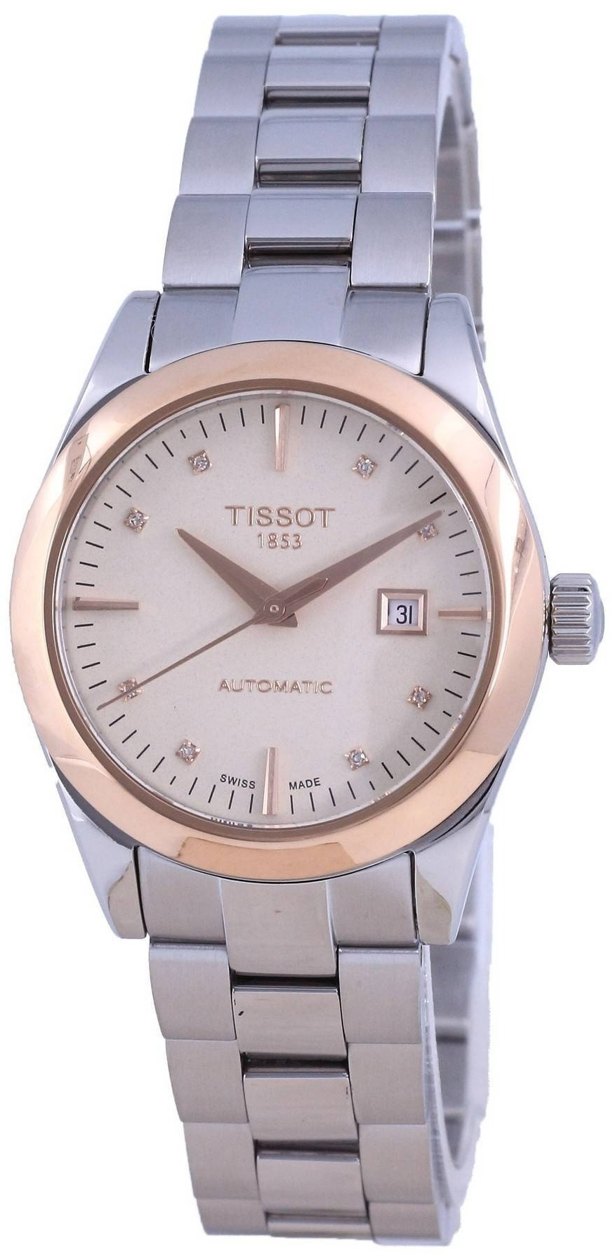 Tissot Damklocka T930.007.41.266.00 T-Gold Beige/Stål Ø29 mm - Tissot