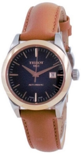 Tissot Damklocka T930.007.46.041.00 T-Gold Blå/Läder Ø29 mm - Tissot