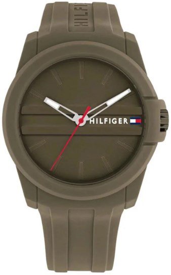 Tommy Hilfiger Herrklocka 1710599 Austin Grön/Gummi Ø44 mm - Tommy Hilfiger