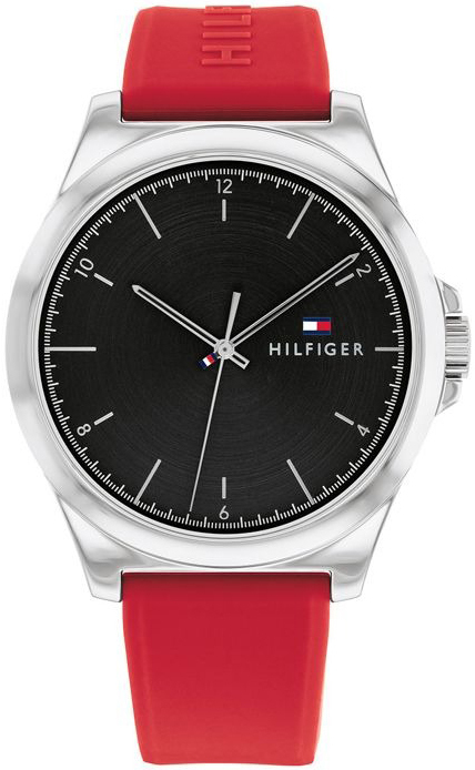 Tommy Hilfiger Herrklocka 1710615 Norris Svart/Gummi Ø42 mm - Tommy Hilfiger